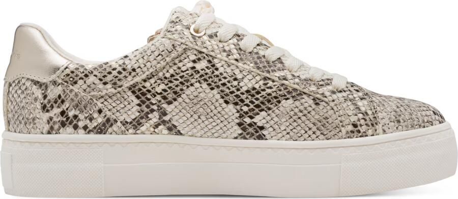 Tamaris lage sneaker 1-23314-46 483 dames schoenen veganistisch beige snake - Foto 4