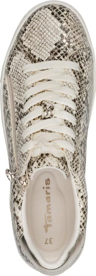 Tamaris lage sneaker 1-23314-46 483 dames schoenen veganistisch beige snake - Foto 5