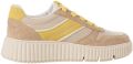 Tamaris Sneakers laag beige donkerbeige mosterd - Beige