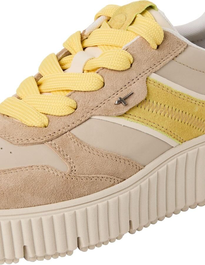 Tamaris Sneakers laag beige donkerbeige mosterd - Foto 6