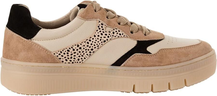 Tamaris Sneakers laag beige gemêleerd zwart - Foto 2