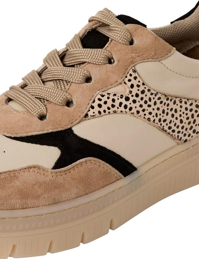 Tamaris Sneakers laag beige gemêleerd zwart - Foto 6