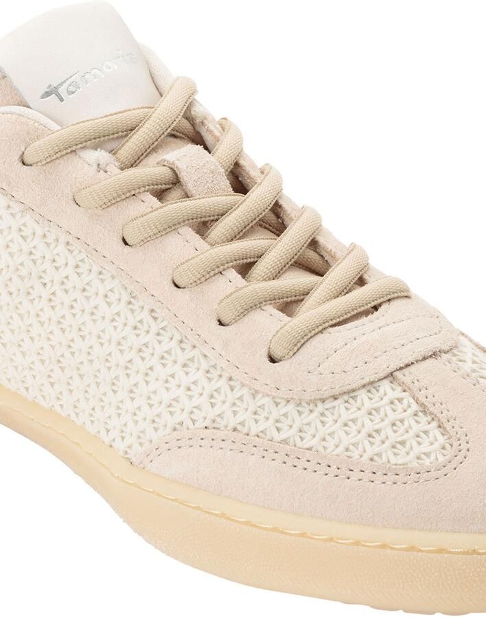 Tamaris Sneakers laag beige goud koraal - Foto 5