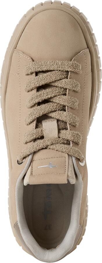 Tamaris Plateausneakers vrijetijdsschoen lage schoen veterschoen met contrast bies - Foto 5