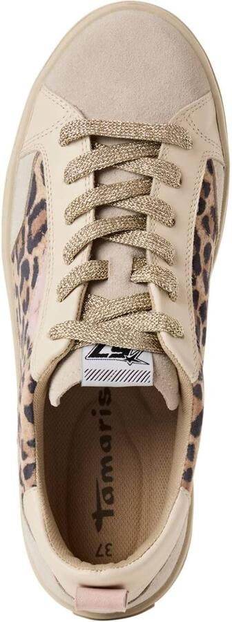Tamaris dames sneaker 1-23706-46 329 lage damesschoen leer luipaardprint - Foto 3