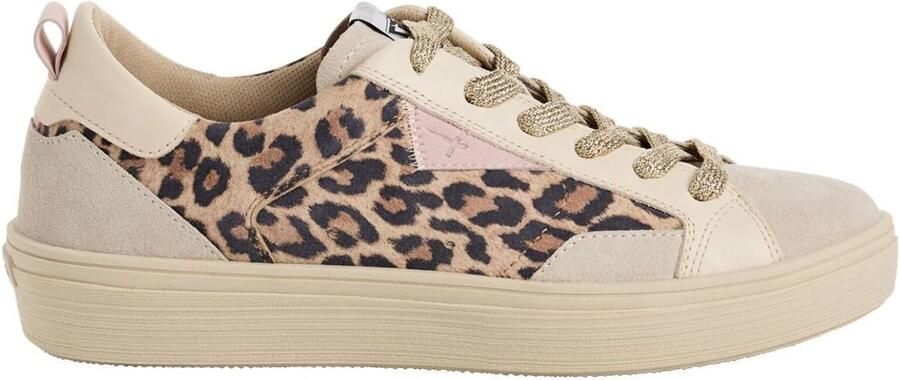 Tamaris dames sneaker 1-23706-46 329 lage damesschoen leer luipaardprint
