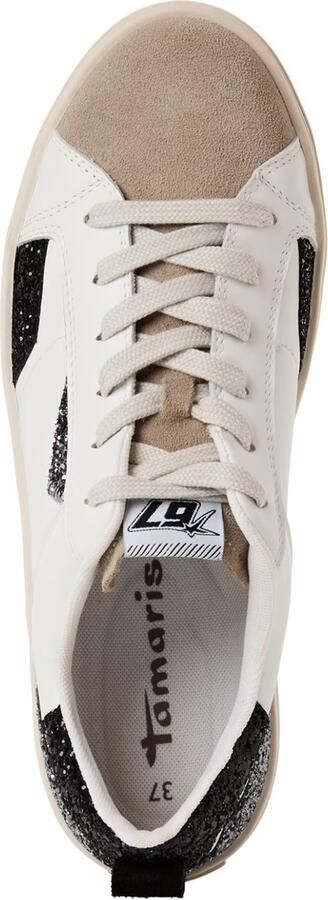 Tamaris dames sneaker 1-23706-46 936 lage damesschoen leer pewter comb - Foto 5
