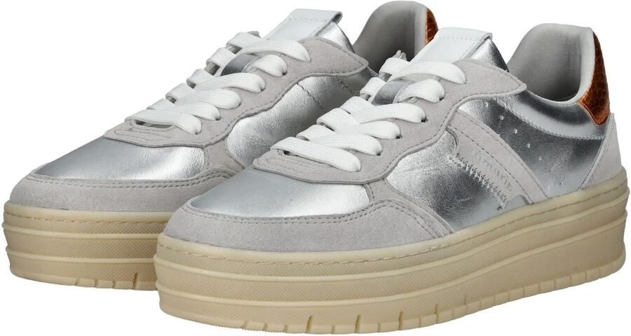 Tamaris Lage Top Sneaker 1-23773-43 9A8 Damesschoenen M2377343 Zilver - Foto 6