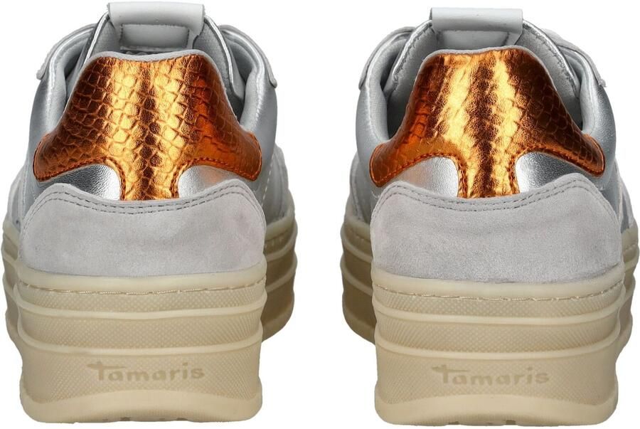 Tamaris Lage Top Sneaker 1-23773-43 9A8 Damesschoenen M2377343 Zilver - Foto 4