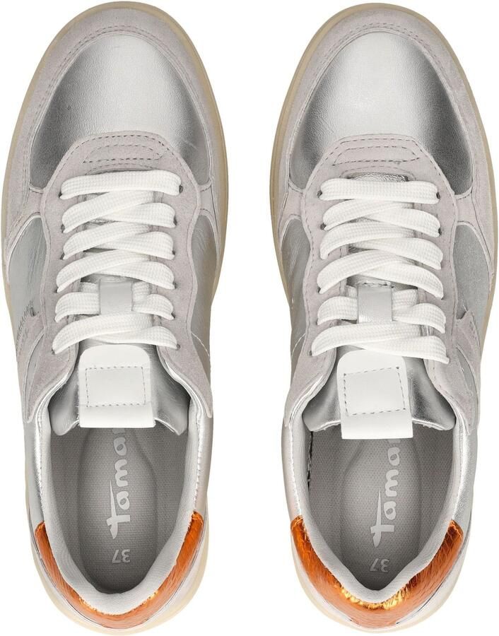 Tamaris Lage Top Sneaker 1-23773-43 9A8 Damesschoenen M2377343 Zilver - Foto 5
