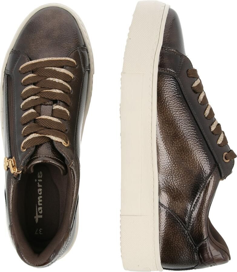 Tamaris Essentials Dames Sneakers BROWN PATENT - Foto 4