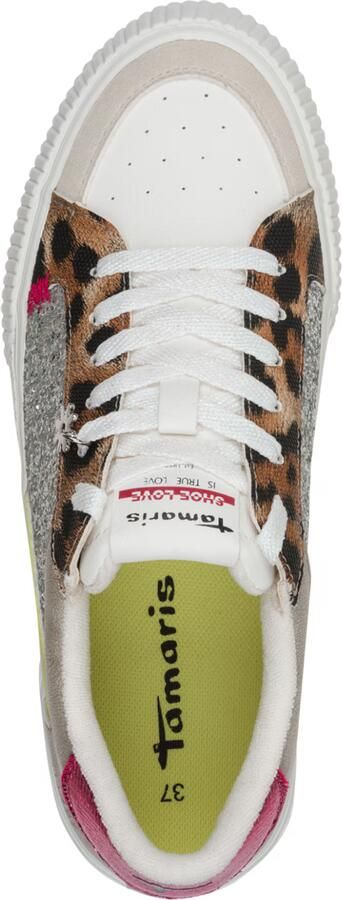 Tamaris dames sneaker 1-23789-46 329 lage schoenen veganistisch Leopard Comb - Foto 4