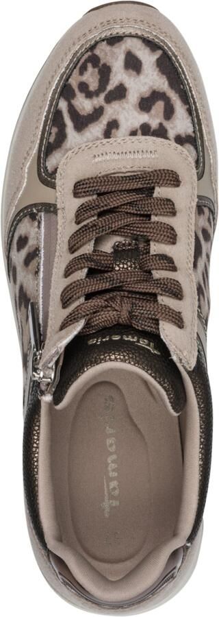 Tamaris Sneakers laag bruin taupe zwart - Foto 3