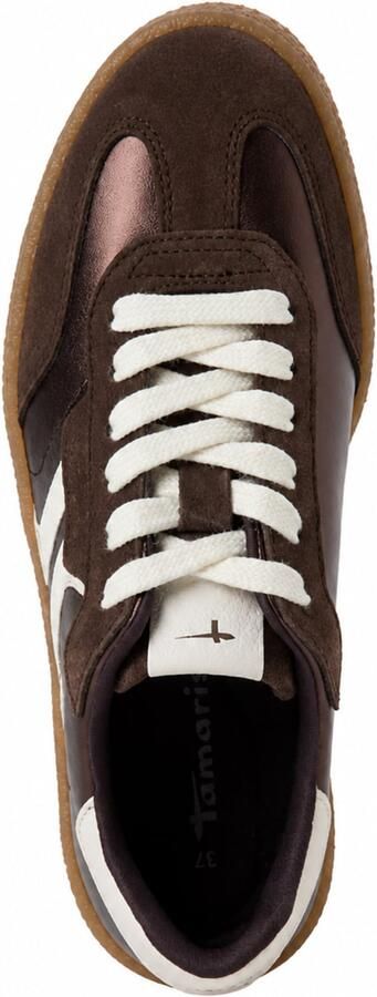 Tamaris Plateausneakers vrijetijdsschoen halfschoen veterschoen met gepolsterde schacht - Foto 9