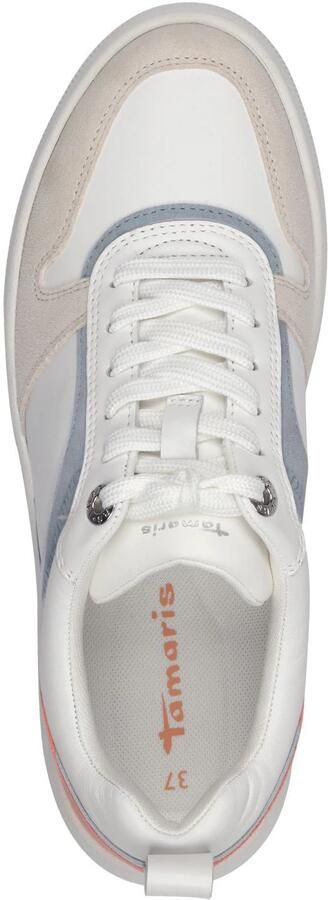 Tamaris Plateausneakers vrijetijdsschoen lage schoen veterschoen met contrastafwerkingen - Foto 4