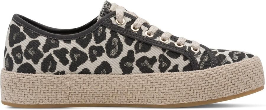 Tamaris Sneakers laag chocoladebruin cappuccino goud - Foto 4