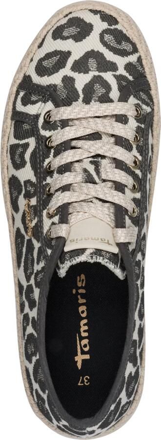 Tamaris Sneakers laag chocoladebruin cappuccino goud - Foto 6