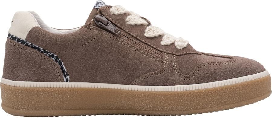 Tamaris Sneakers laag crème donkerbruin lichtgrijs zwart