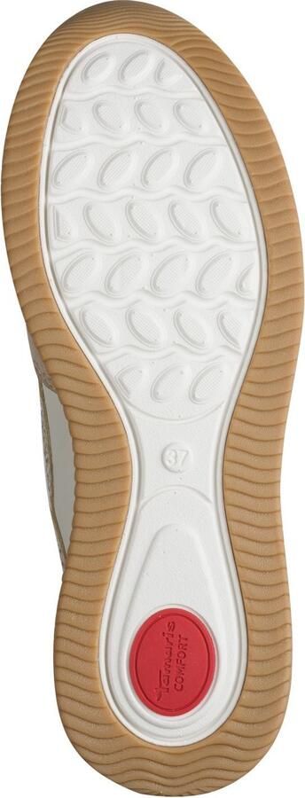 Tamaris Sneakers laag donkerbeige beige gemêleerd brons wit - Foto 13