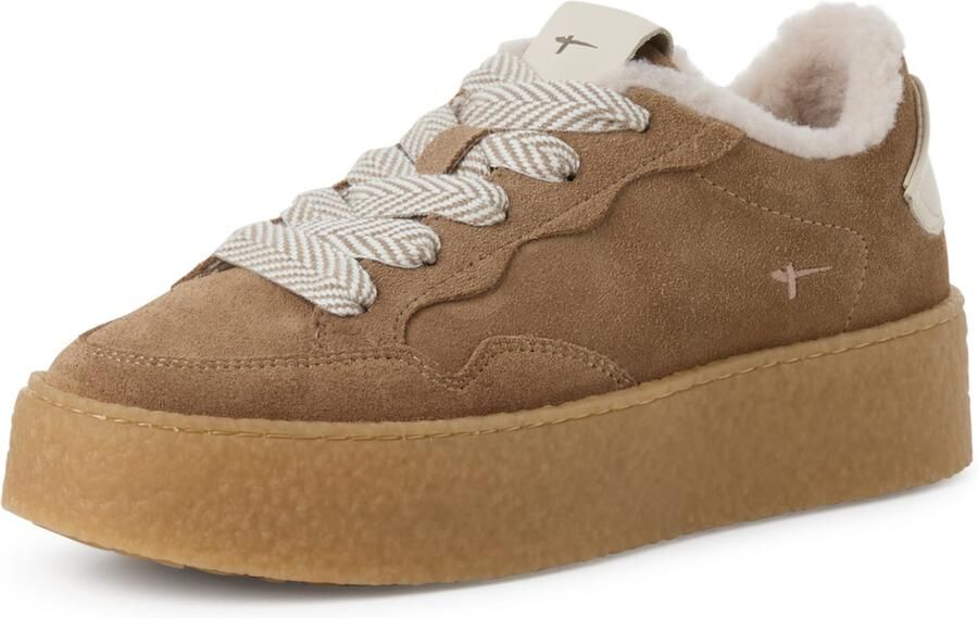 Tamaris Sneakers laag donkerbeige wit - Foto 9