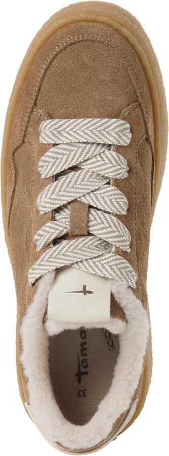 Tamaris Sneakers laag donkerbeige wit - Foto 10