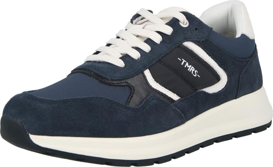 Tamaris Sneakers laag donkerblauw zwart wit - Foto 3