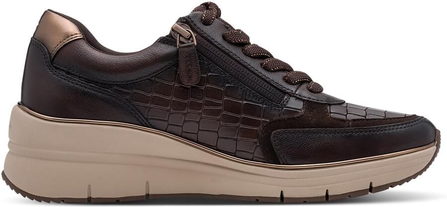 Tamaris Sneakers laag donkerbruin