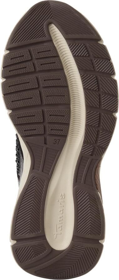 Tamaris Sneakers laag donkerbruin zwart - Foto 10