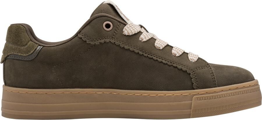 Tamaris dames leren sneaker 1-23730-47-722 dames veterschoen Groen