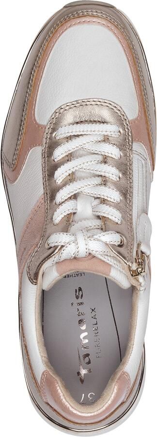 Tamaris Sneakers laag goud poederroze wit - Foto 3