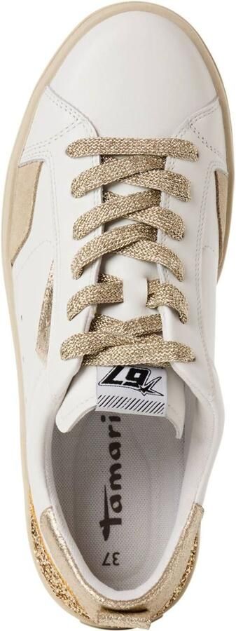 Tamaris Sneakers laag goud wit - Foto 3