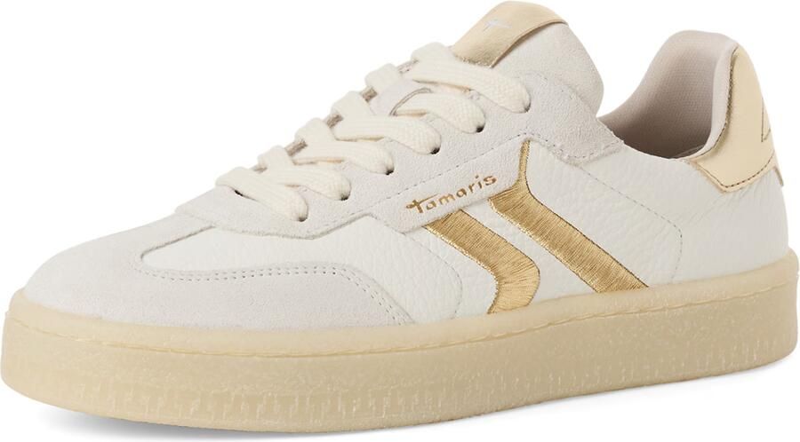 Tamaris Sneakers laag goud wit offwhite - Foto 3