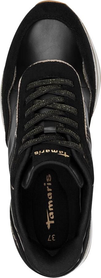 Tamaris dames sneaker vrijetijdsschoen Step-In 1-23766-46 001 zwart - Foto 6