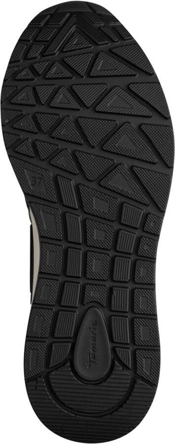 Tamaris damessneaker 1-23735-47-098 Dames low-top plateau-schoenen zwart - Foto 5