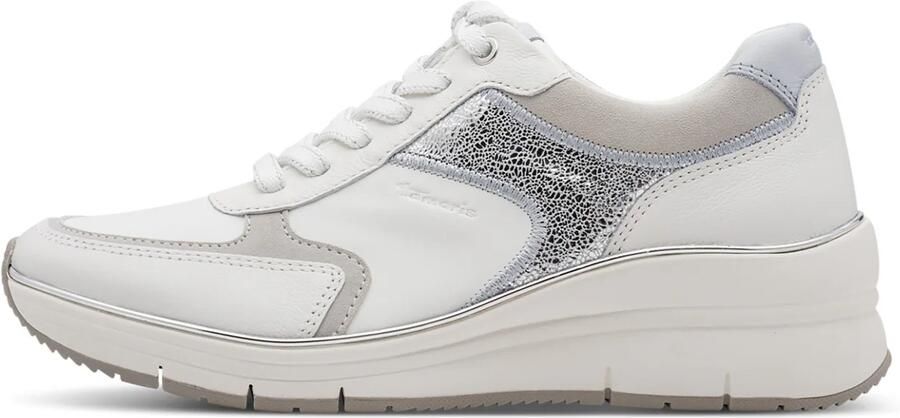 Tamaris Sneakers laag greige zilver wit - Foto 4