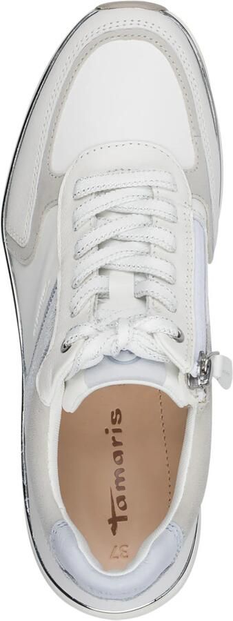 Tamaris Sneakers laag greige zilver wit - Foto 5