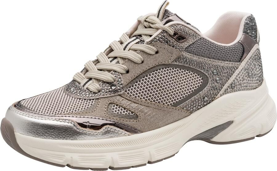 Tamaris Sneakers laag grijs greige lichtgrijs - Foto 3