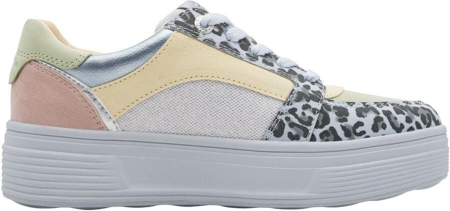 Tamaris Sneakers laag hemelsblauw pasteelgeel pastelgroen natuurwit - Foto 7