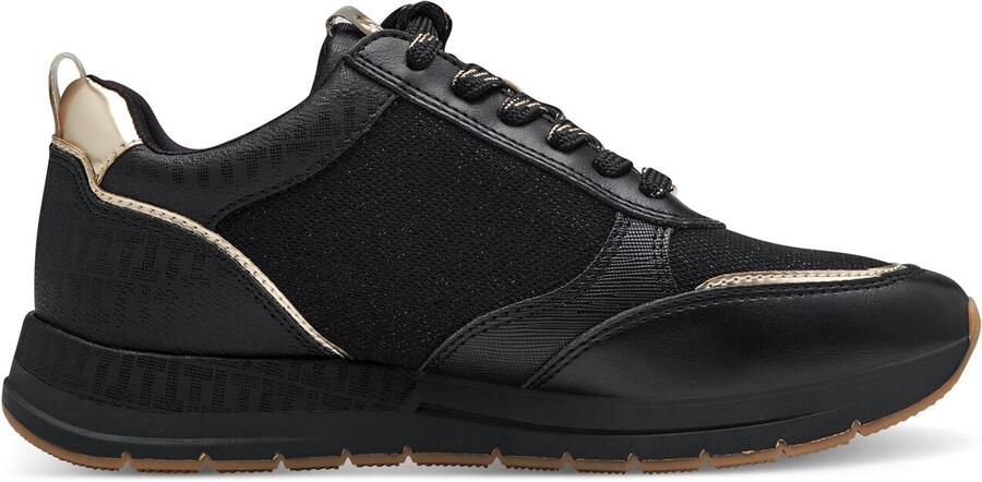 Tamaris Sneakers met sleehak vrijetijdsschoen lage schoen veterschoen met trendy metallic-details - Foto 9