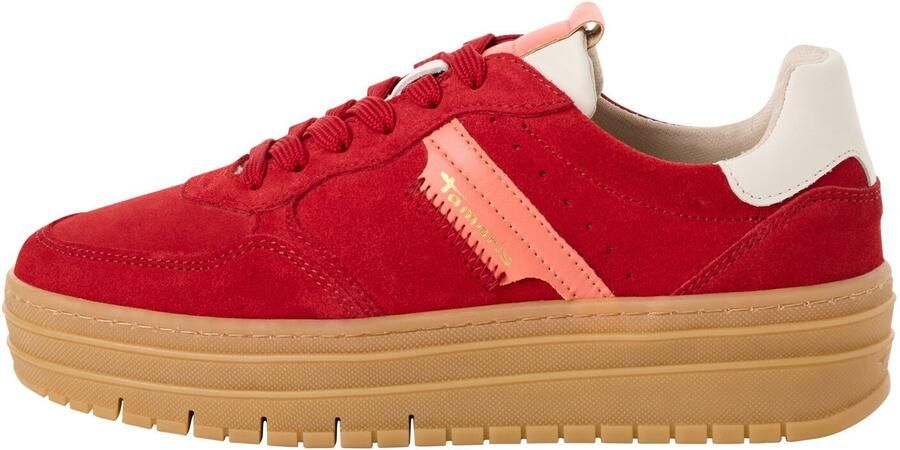 Tamaris lage toptrainers 1-23773-43 590 damesschoenen M2377343 rood - Foto 6