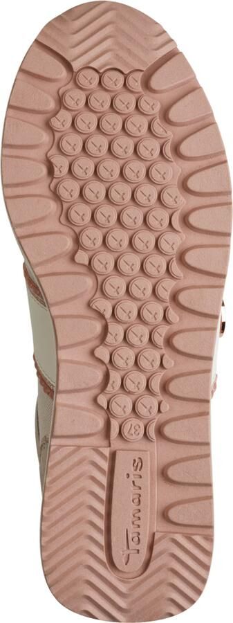 Tamaris Sneakers laag lichtbeige donkerbeige oudroze eierschaal - Foto 7