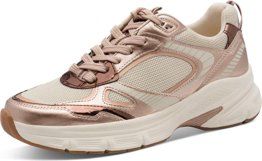 Tamaris Sneakers laag lichtbeige rose-goud rosé wit - Foto 8