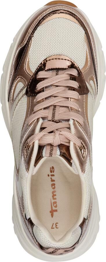 Tamaris Sneakers laag lichtbeige rose-goud rosé wit - Foto 11