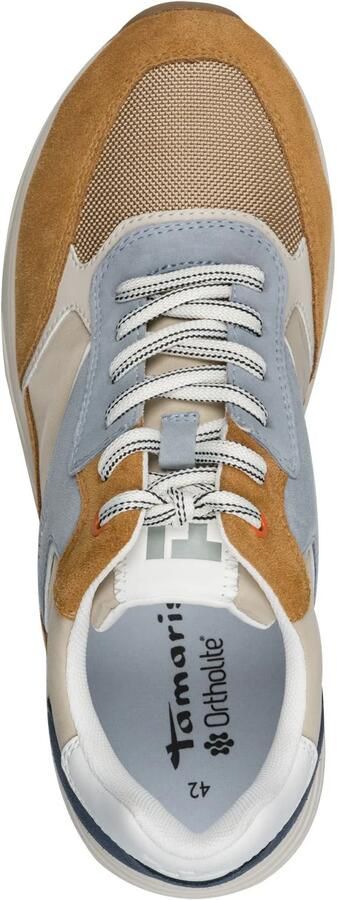 Tamaris heren leren sneaker 1-13611-44-392 veterschoen bruin - Foto 2