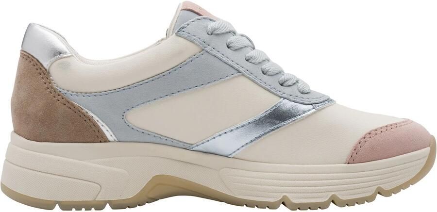 Tamaris Sneakers laag lichtblauw bruin rosa offwhite - Foto 4