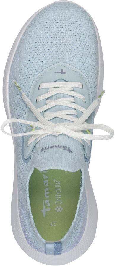 Tamaris dames sneaker 1-23715-46-880 dames lage veganistische sneaker lichtblauw - Foto 4