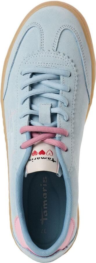 Tamaris Damessneaker 1-23609-46 880 Low Top Dames lichtblauw - Foto 2