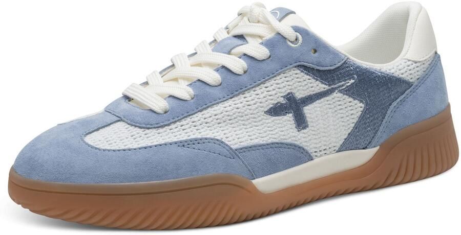 Tamaris Sneakers laag lichtblauw wit