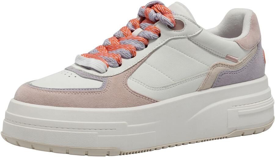 Tamaris Plateausneakers vrijetijdsschoen halfschoen veterschoen met gepolsterde schacht - Foto 2