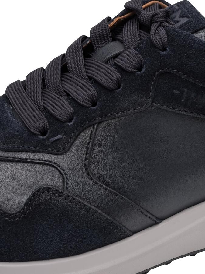 Tamaris Men Tamaris herensneaker 1-13623-46-805 Veterschoen Leren schoenen Blauw - Foto 5